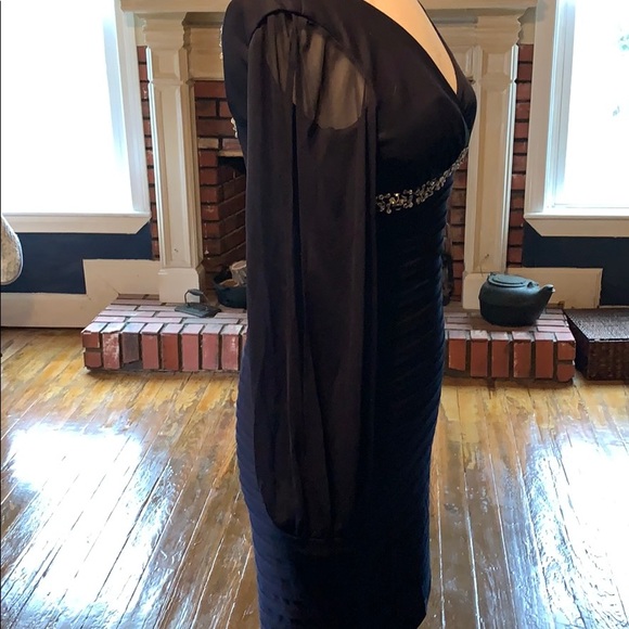 Formal navy blue dress - Picture 3 of 6